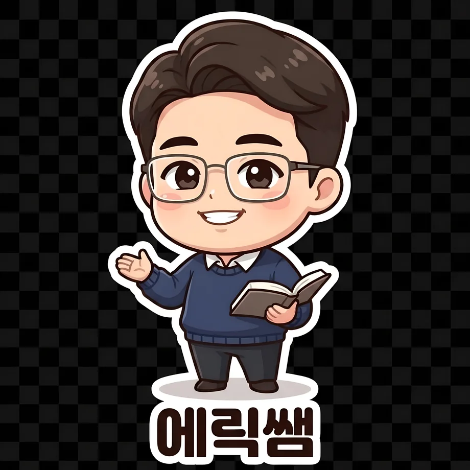 에릭쌤 캐릭터 일러스트